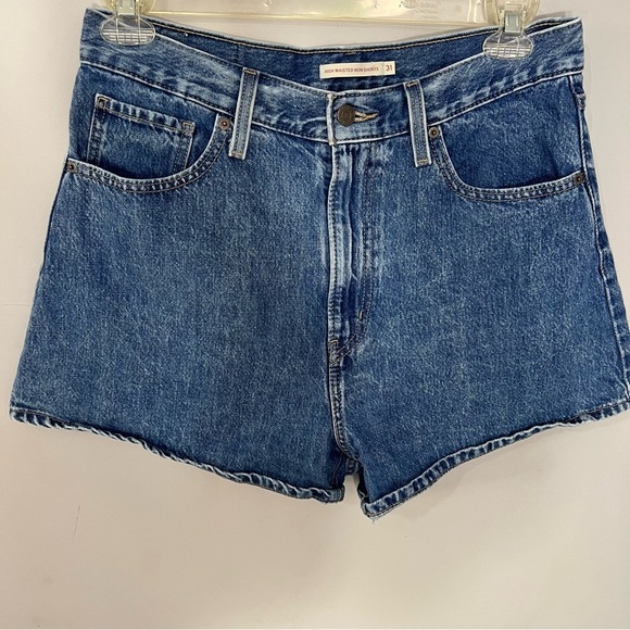 Levi's Premium High Loose Denim Shorts sz 31 Relaxed Fit Americana Summer Beach - Picture 3 of 16